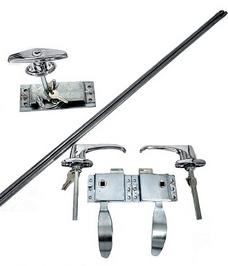 Teardrop Trailer Front Door Latch Kit (locks outside only) & 2 Position Galley Latch Assembly