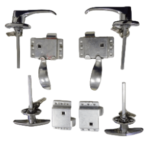 Double T Slam & Front Locking Door Handles (locks inside & out) Kit