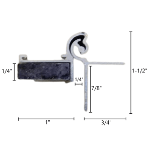 Offset Flat Hurricane Hinge
