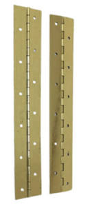 Brass Plated Steel Piano Hinge (Pair)