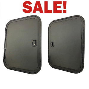 26" Wide x 36" Tall Driver and Passenger Side Teardrop RV Doors Windowless