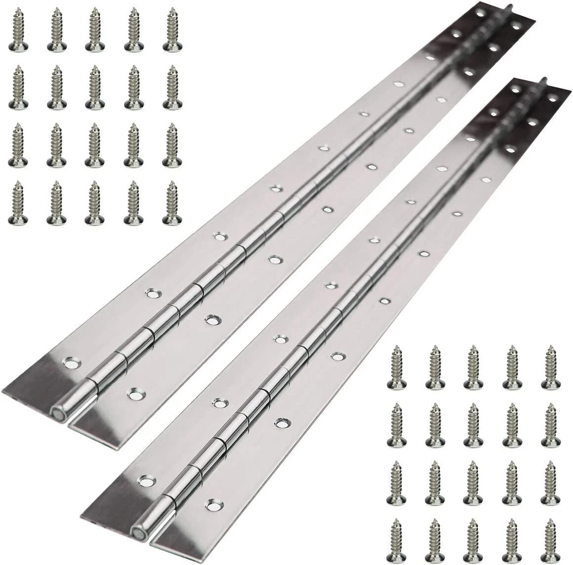 Heavy Duty 304 Stainless Steel 24" Piano Hinge - SET OF TWO