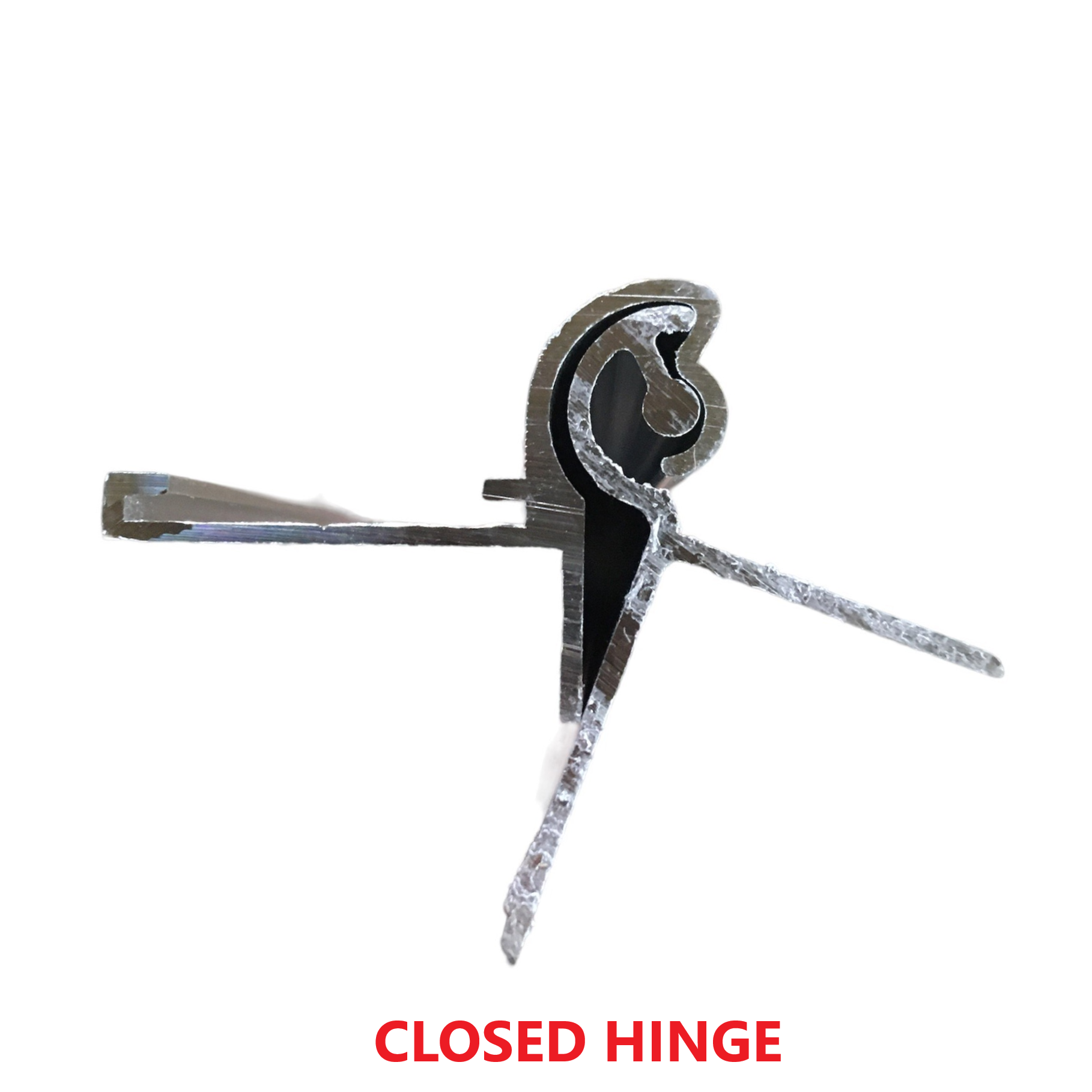 Flat Hurricane Hinge closed position