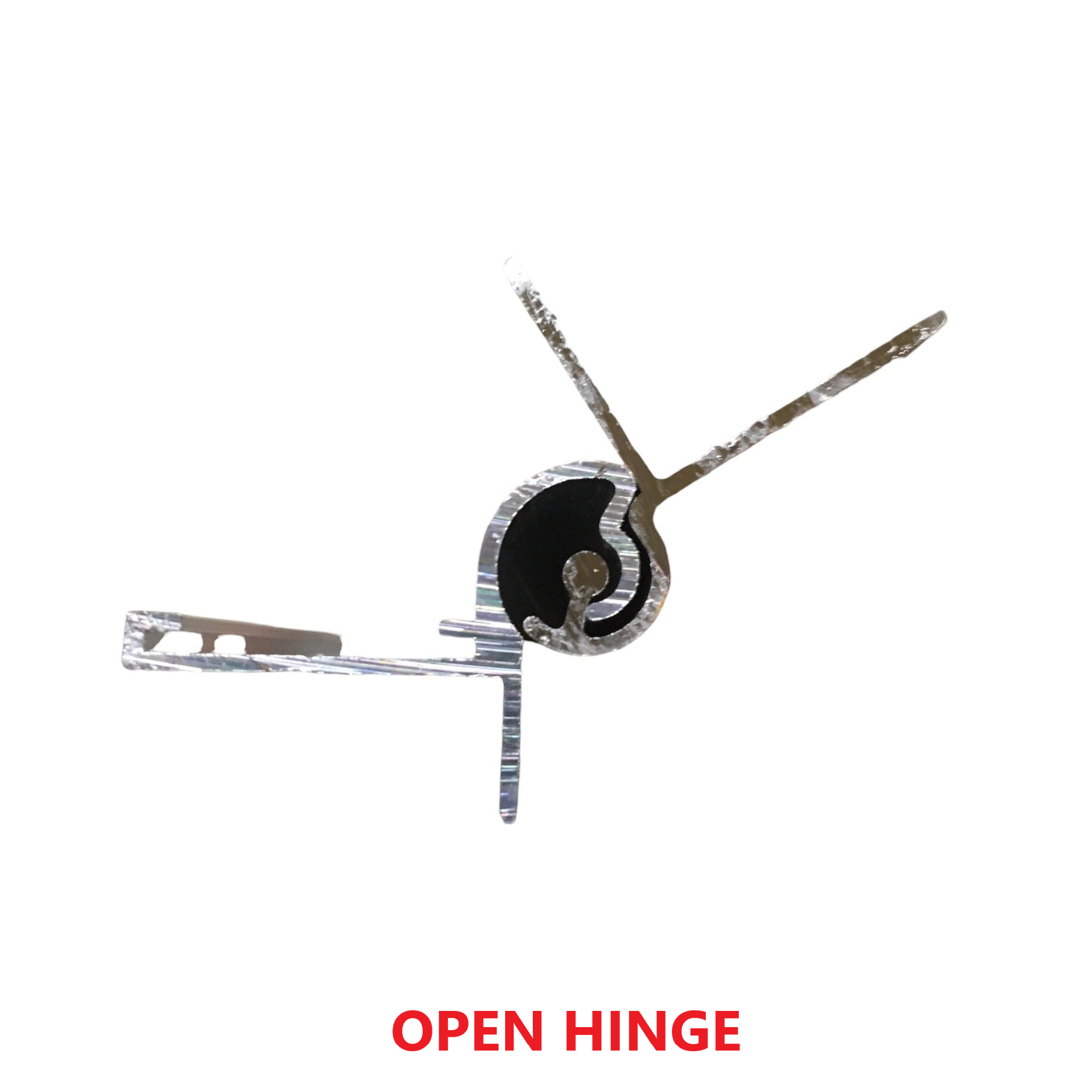 Flat Hurricane Hinge open position